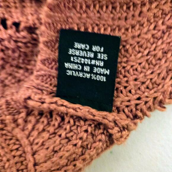 Moon & Madison woman’s orange knitted sweater Size M - Picture 11 of 14